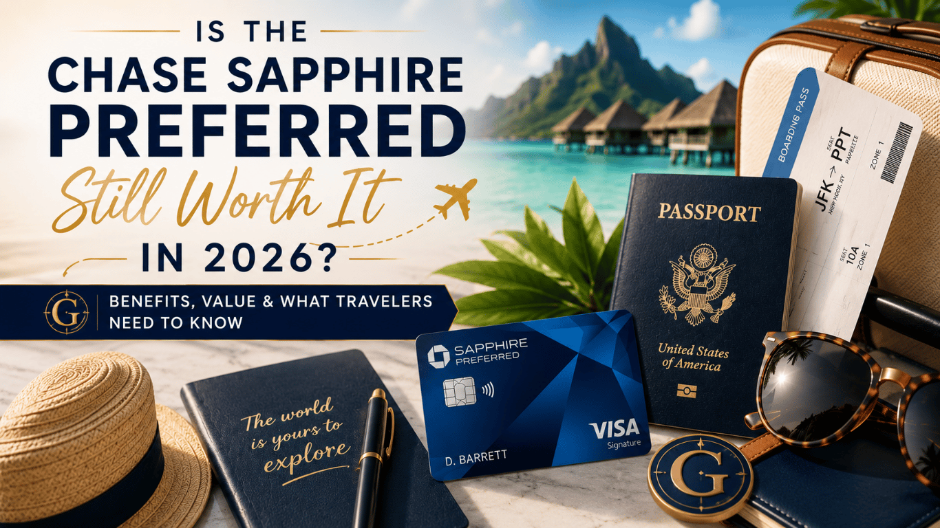Traveler planning a bucket-list vacation using Chase Sapphire Preferred rewards points.