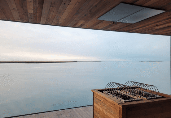Sauna at Sky Lagoon