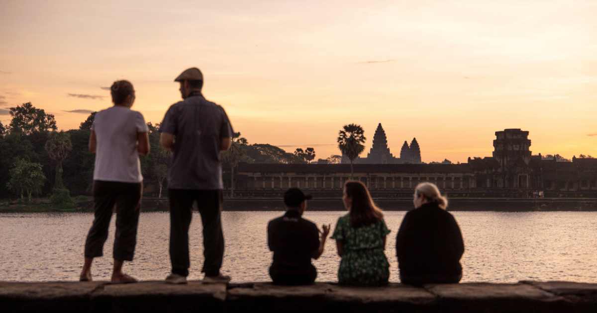 Travelers sharing an immersive Go Right Travel group journey